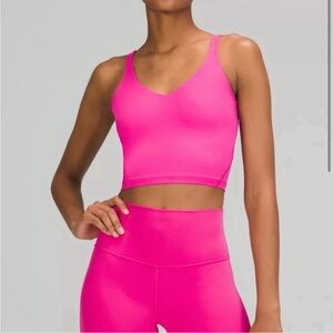 NWT lululemon sonic pink align tank size 2